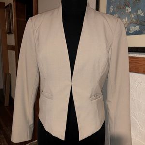 Tan cropped blazer
